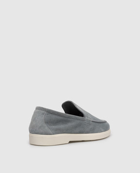 MooRER Сірі замшеві лофери Saville SAVILLEP5