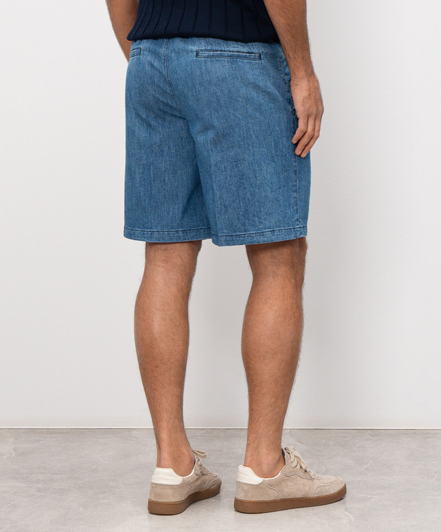 CAPOBIANCO Сині джинсові шорти 20M858RB00 зображення 4