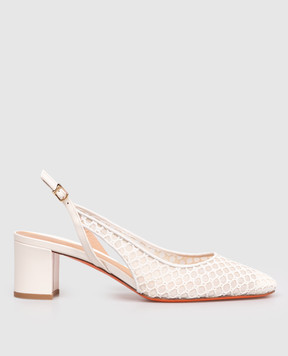 Santoni Білі слінгбеки WDNC72201HA2NGHA