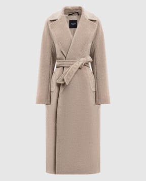 Max Mara Weekend Бежеве пальто TEMPERA з вовною TEMPERA
