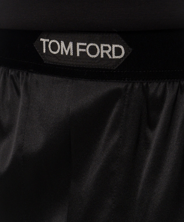 Tom Ford Черные штаны из шелка T4H201010 изображение 4