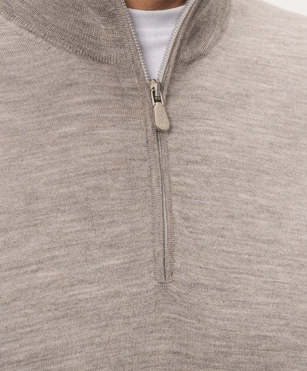 Brunello Cucinelli Серый джемпер M2400124 изображение 5