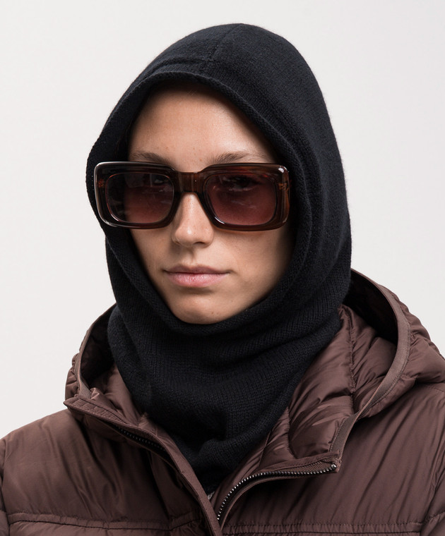 Allude Чорний капор з кашеміру 26511225 зображення 2