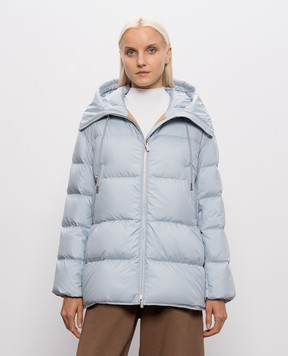 Be Florence Блакитний пуховик з вишивкою емблеми BE2617