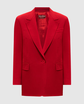 Max Mara Красный жакет BALCO из шерсти MSTBALCO