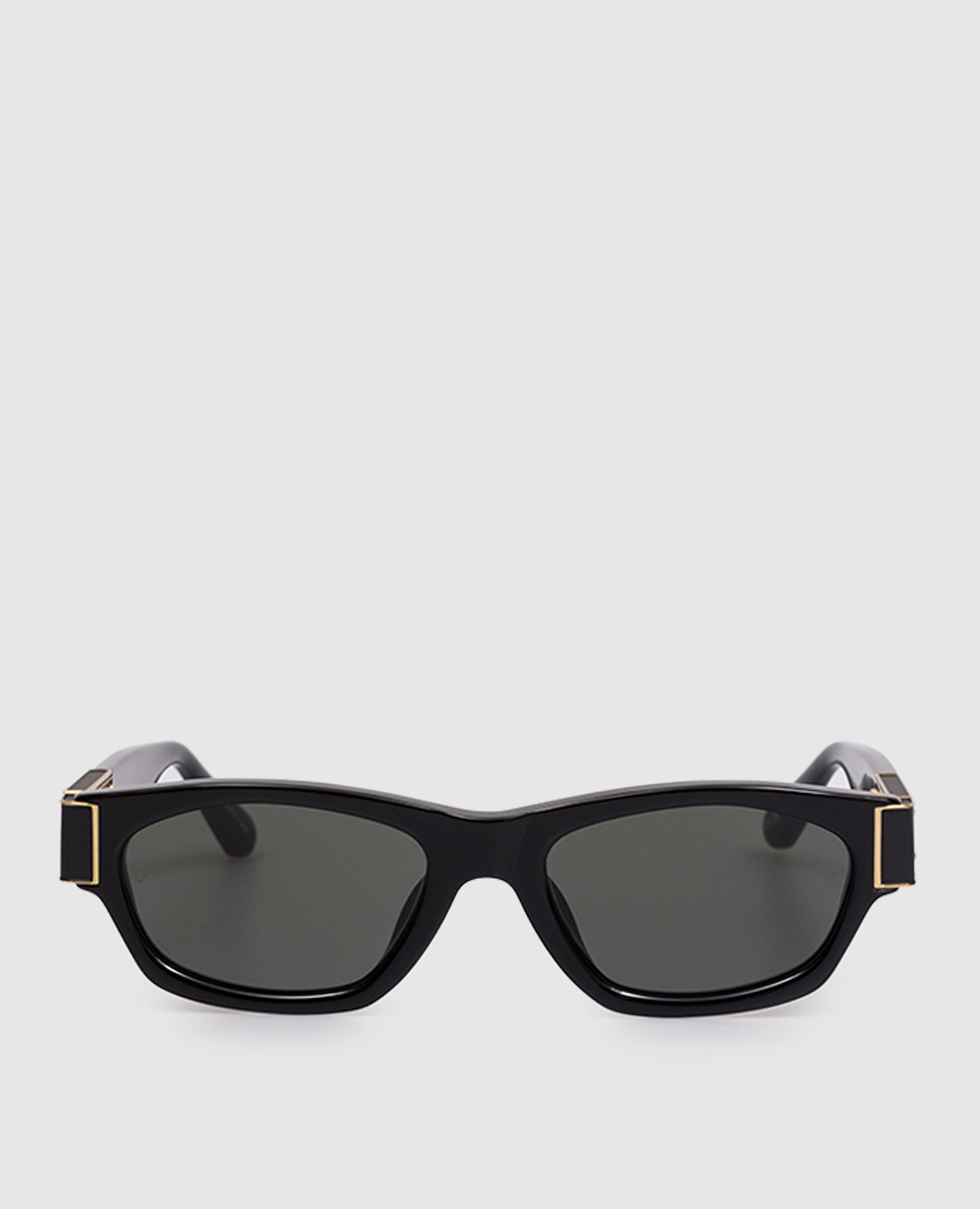 

Черные солнцезащитные очки Clara с позолотой, Черный, Солнцезащитные очки