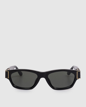 Linda Farrow Черные солнцезащитные очки Clara с позолотой LFL1623C1SUN