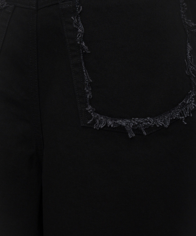 Heliot Emil Черные джинсовые бермуды FENCE M10230 изображение 5