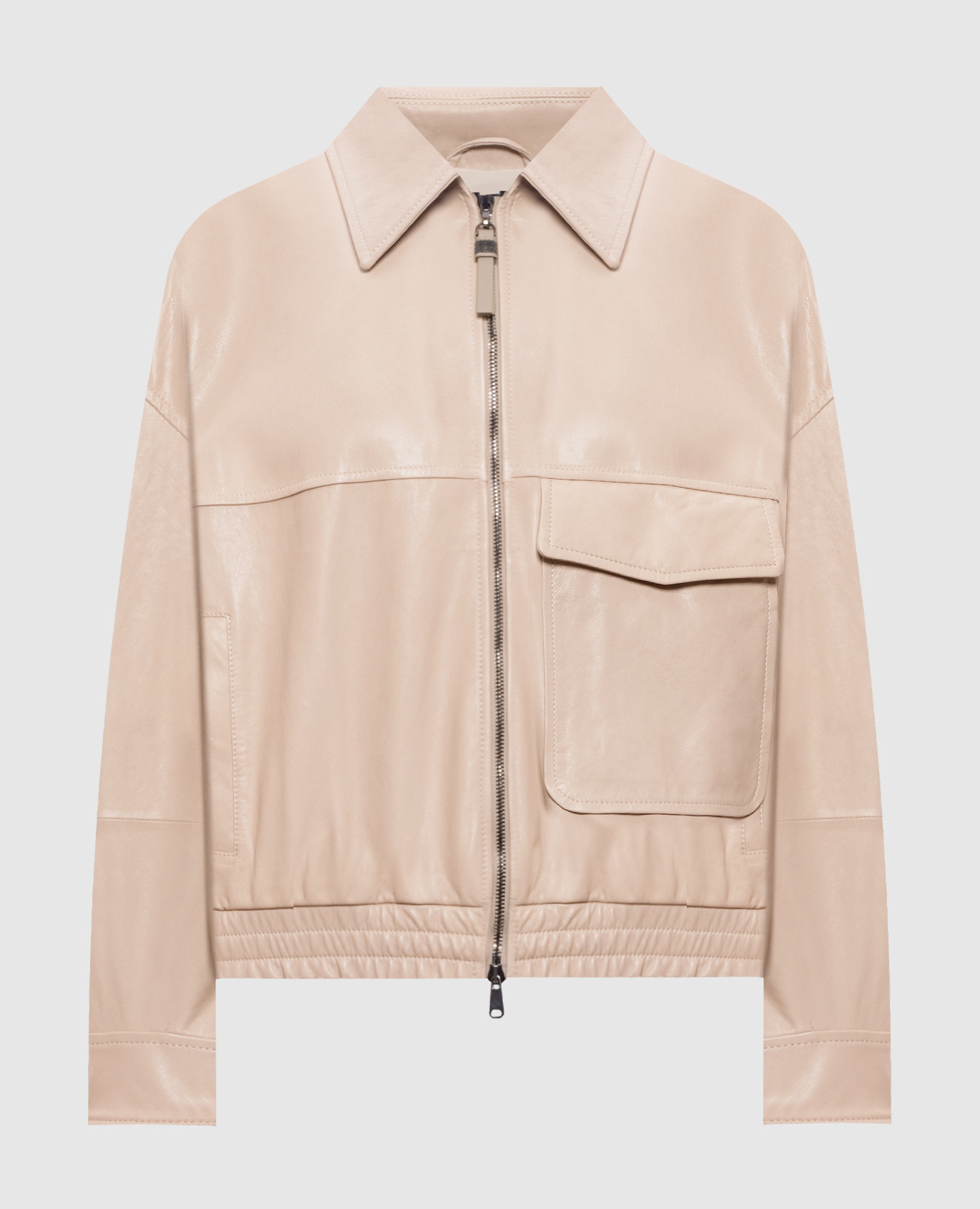 

Бежевая кожаная куртка, Бежевый, Кожаные куртки