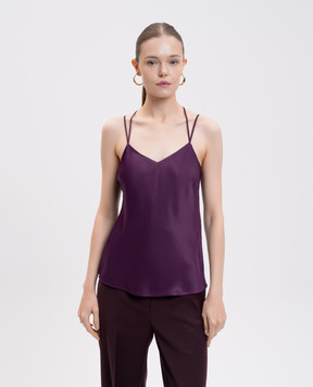 Twinset Фіолетовий топ з логотипом 252TT2373