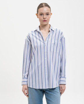 Max Mara Weekend Белая рубашка TESSILE в полоску WKDTESSILE