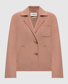 Max Mara Weekend Розовое укороченное пальто PELOTA с шерстью WKDPELOTA