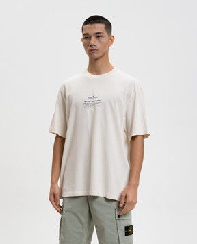 Stone Island Голубая футболка с логотипом L1S152100001S0285
