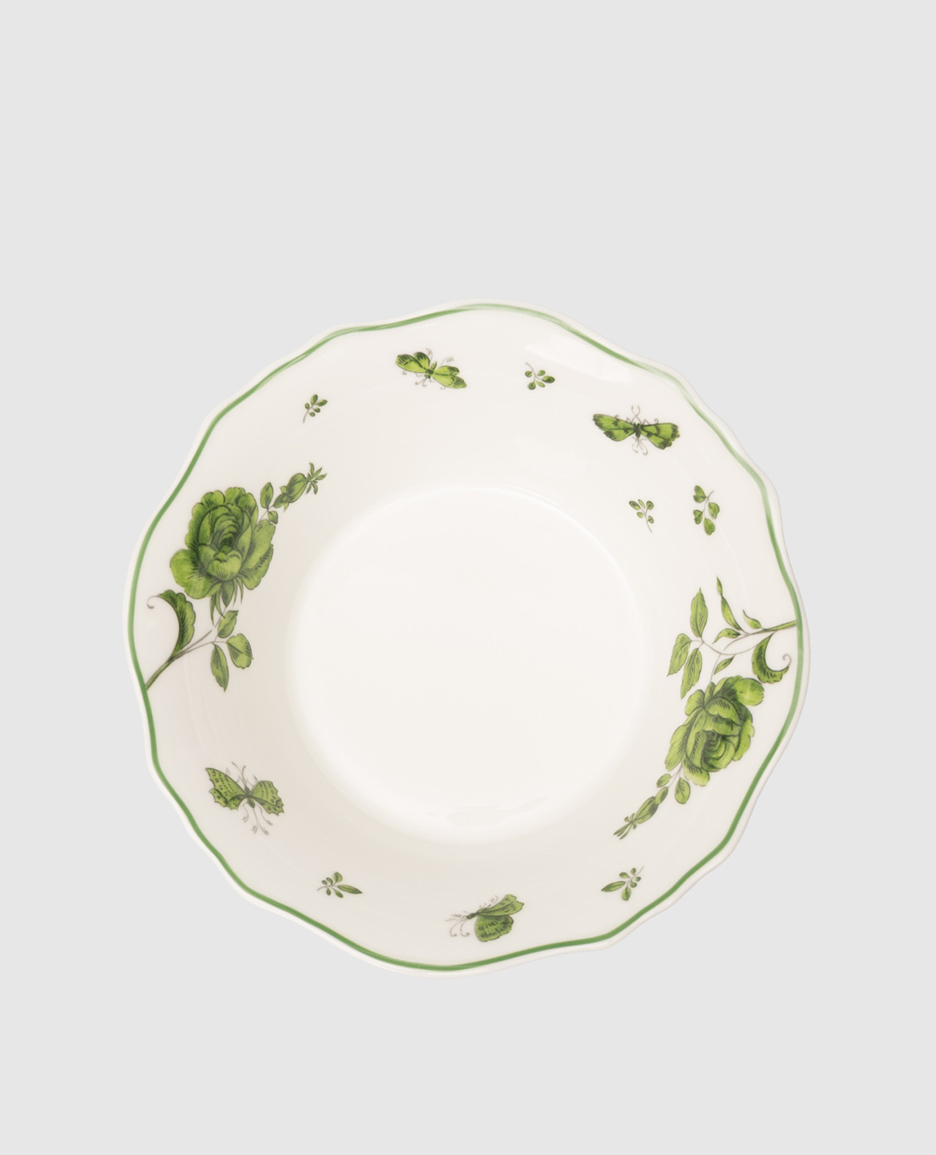 Білий порцеляновий салатник Rosa Rosae