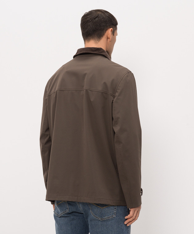 Brunello Cucinelli Коричнева куртка MV4066340 зображення 4
