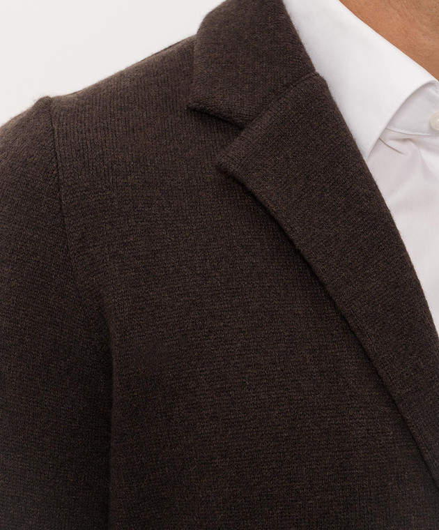 Cashmere&Whiskey Чорний блейзер з кашеміру MU9471312341R зображення 5