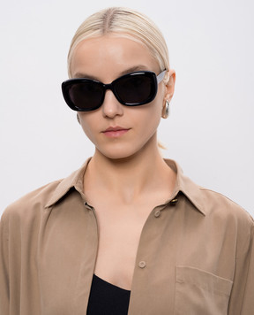 Max Mara Чорні сонцезахисні окуляри UNNO MXOUNNO