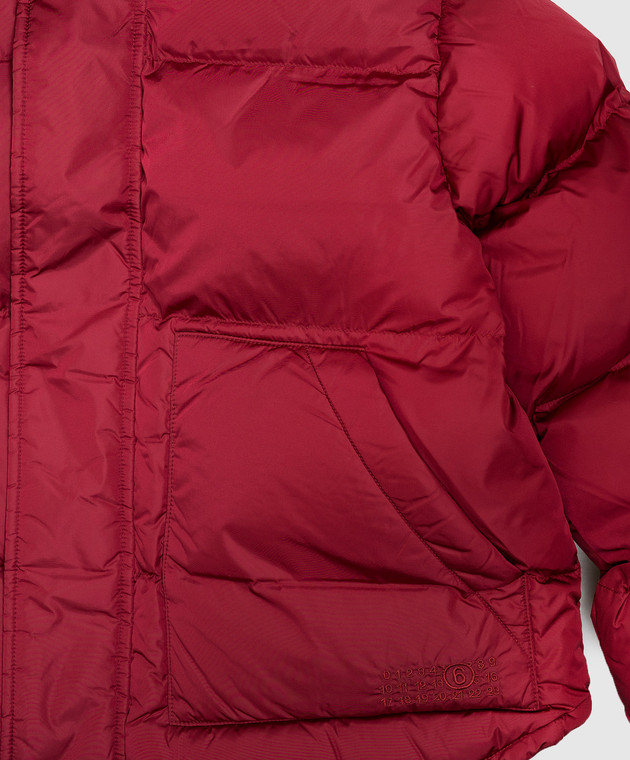 Maison Margiela MM6 Дитяча бордова куртка M61090MM08B зображення 3