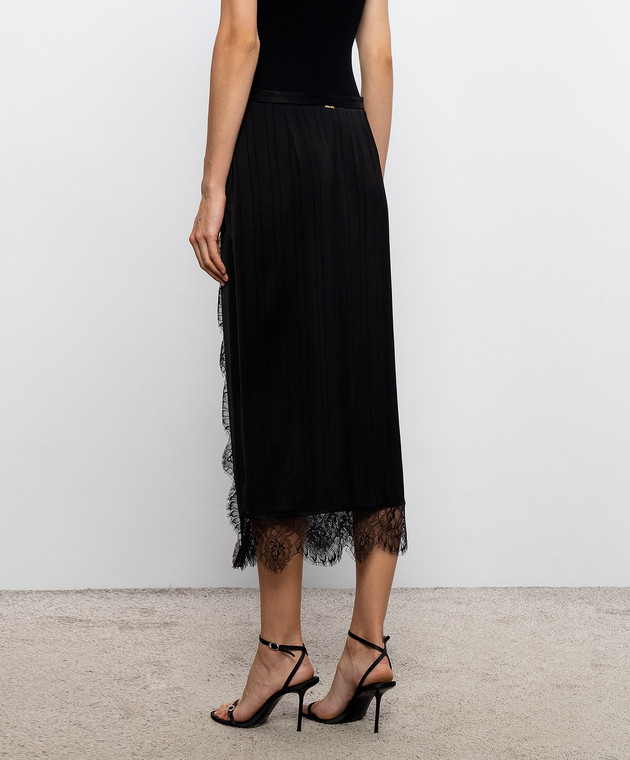 Twinset Черная юбка с кружевом 262TP2123 изображение 4