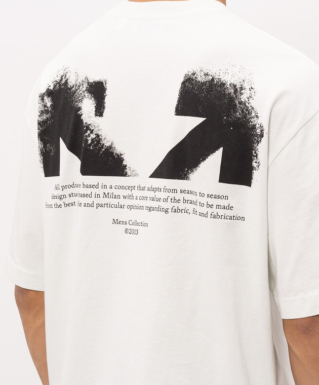 Off-White Зелена футболка Half Arrow 44MAA120S26J008 зображення 5