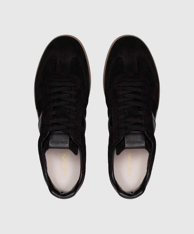 Tom Ford Черные замшевые кроссовки ARCHER J1584LCL046N изображение 4