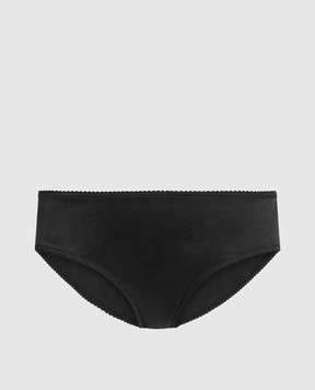 Dolce&Gabbana Чорні трусики сліпи із шовку O2B23TONO13
