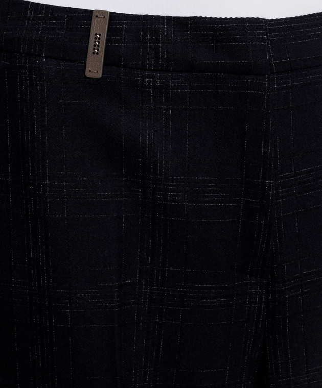 Peserico Синие брюки из шерсти A0456706548 изображение 5