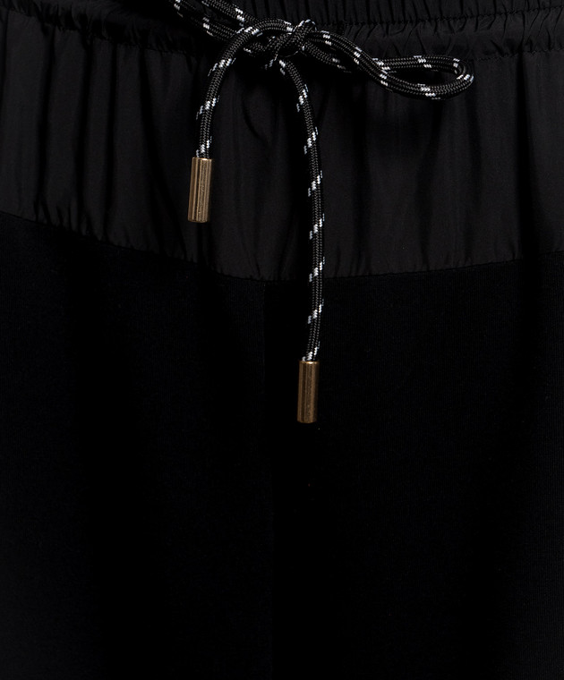Twinset Черные спортивные штаны 262LI2LCC изображение 5