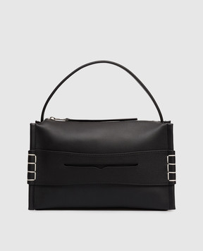 JW Anderson Черная кожаная сумка Loafer HB0716LA0383