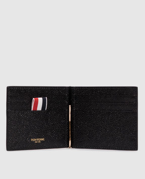 Thom Browne Чорне шкіряне портмоне MAW025L00198