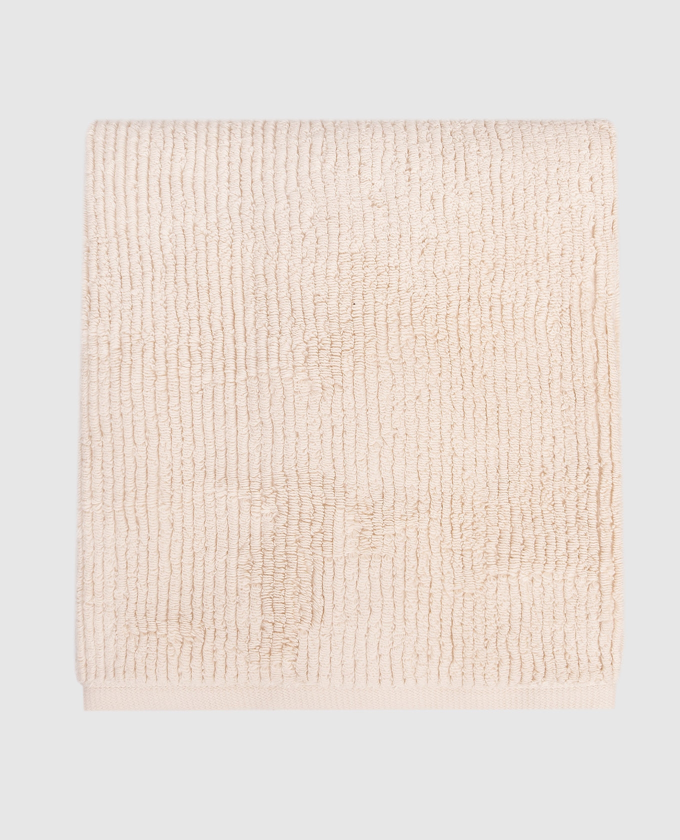 Бежевое махровое полотенце для ванной Raya