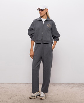 Brunello Cucinelli Серые спортивные штаны MN05NB2X99