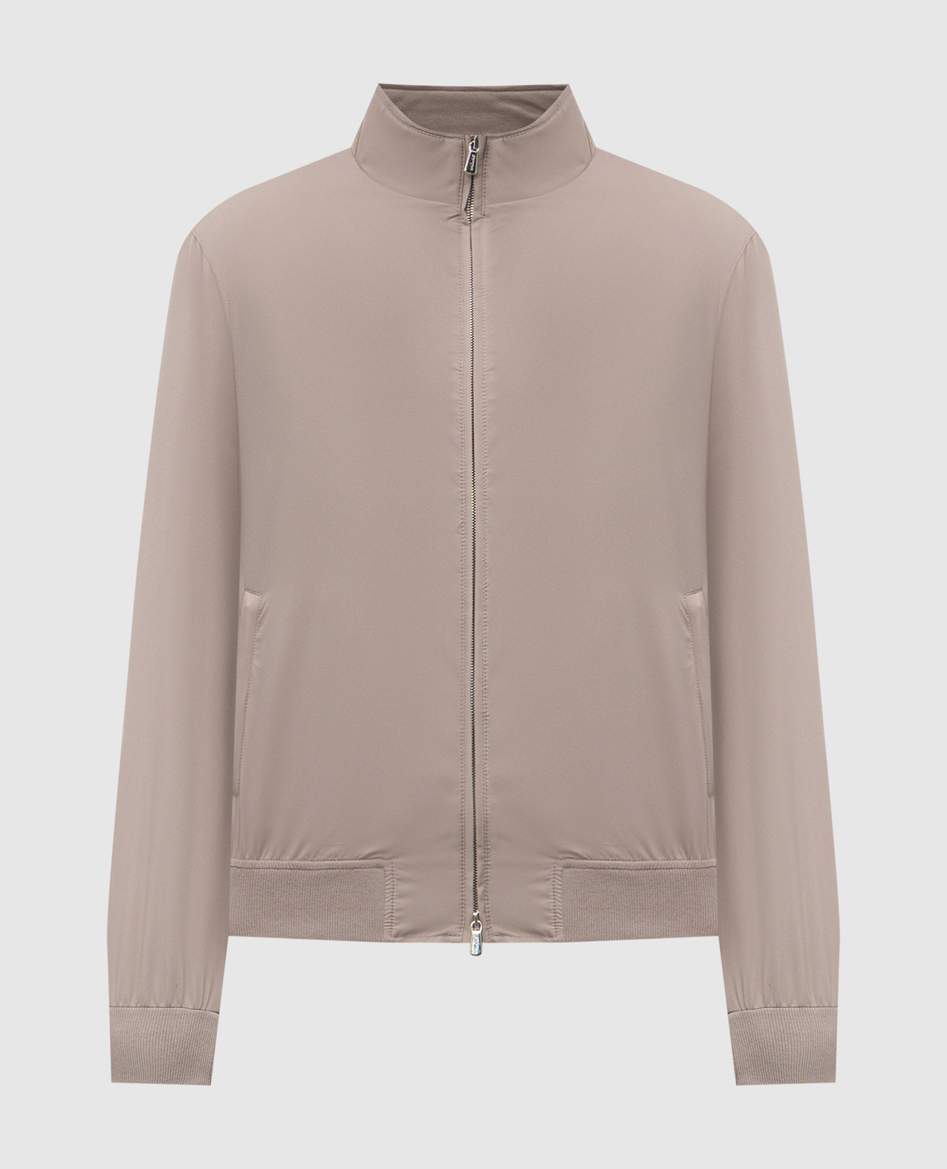 

Бежевая куртка с логотипом, Бежевый, Куртки