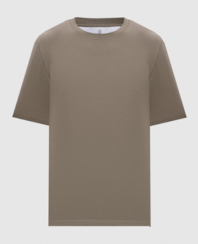 Brunello Cucinelli Футболка кольору хакі M0B131308Y