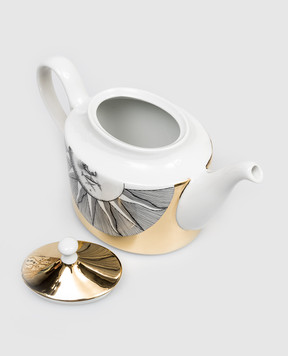 Fornasetti Білий порцеляновий чайник Soli P22Z288