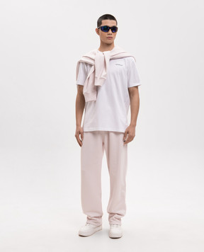 Off-White Біла футболка з емблемою Metal Arrow 44MAA027S26J001
