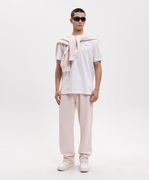 Off-White Біла футболка з емблемою Metal Arrow 44MAA027S26J001 зображення 2