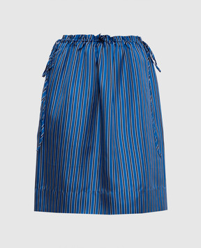 Toteme Синя спідниця із шовку в смужку 261WRB0281FB0553