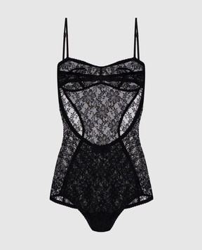 The Attico Черное боди из кружева 260WCY00032PPE001AA