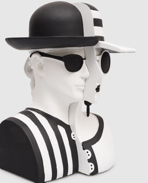 Baci Milano Біла підставка для книг Mrs.White Mr.Black BOOKINS01