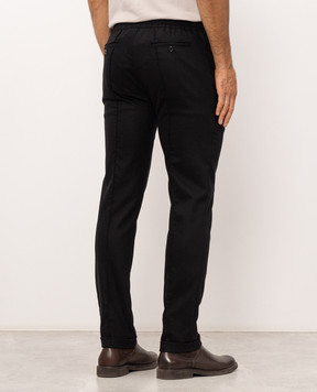 Doriani Cashmere Черные брюки из шерсти с отворотами P213T191F1T191