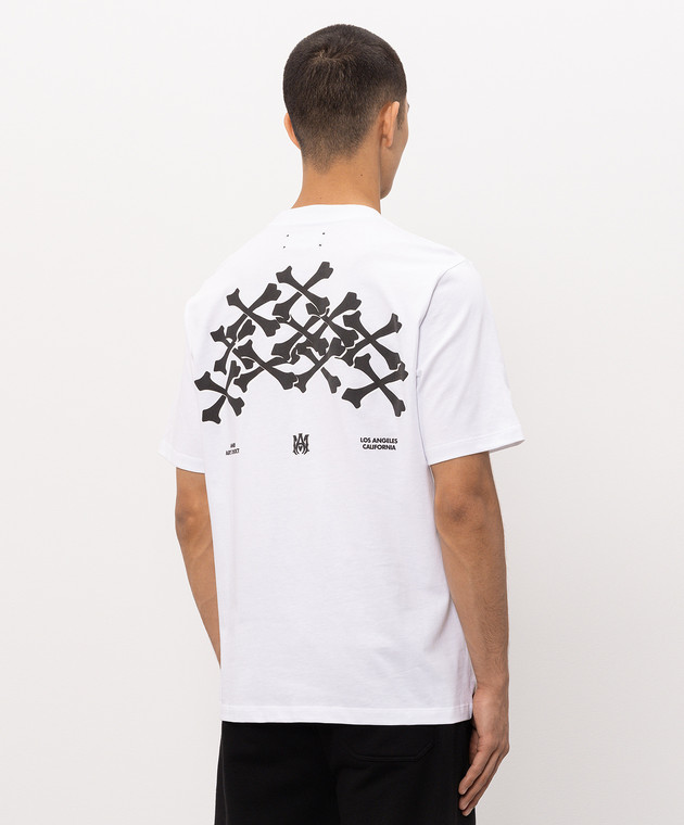 AMIRI Біла футболка Bones Stacked AMJYTE1075 зображення 4