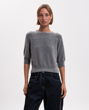 3.1 Phillip Lim Серый джемпер с шерстью с короткими рукавами P26270588CWB