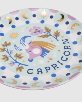 Bitossi Home Блакитна порцелянова тарілка для закусок Capricorn AST00004