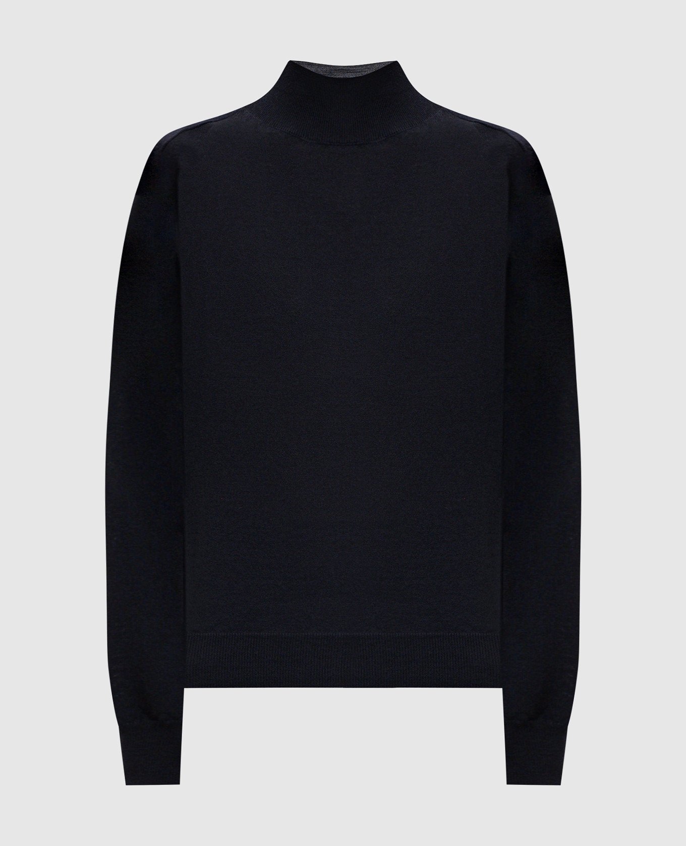 Синий гольф из шерсти