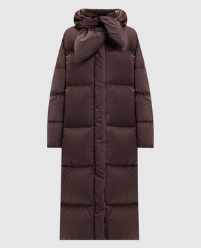Moncler Коричневый пуховик L20931C00020597YW