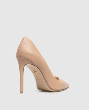 Babe Pay Pls Бежеві шкіряні туфлі 201119KO