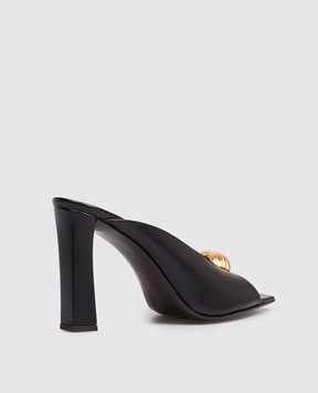 Giuseppe Zanotti Черные кожаные мюли Mya E600027