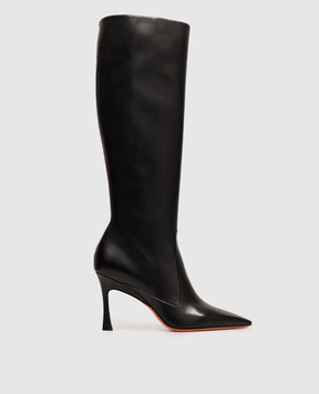 Santoni Черные кожаные сапоги WSTV72388HI2NXUY