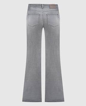 Ermanno Scervino Сірі джинси кльош з ефектом потертості D477P307DTU